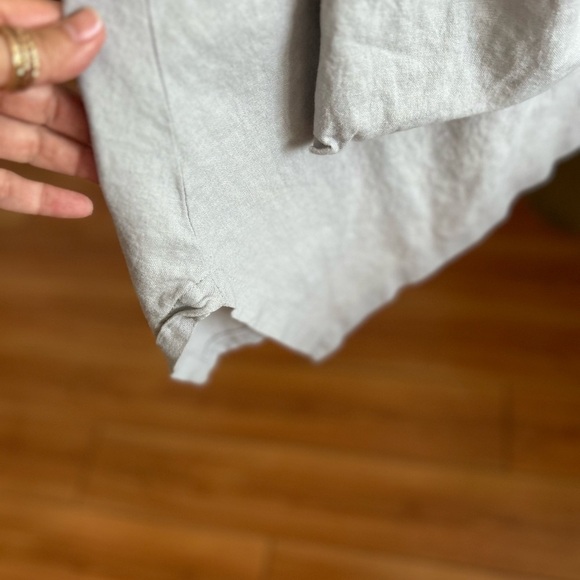 For Cynthia Gray Linen Lagenlook Boho  Asymmetrical Hem Minimalistic Dress L - Picture 9 of 11